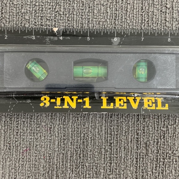 3 in 1 Level Horizontal Vertical & 45 Degree Vials 9 Inch Smartvalue Workshop - Picture 5 of 10